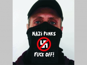 Nazi Punks Fuck Off! univerzálna elastická multifunkčná šatka vhodná na prekritie úst a nosa aj na turistiku pre chladenie krku v horúcom počasí